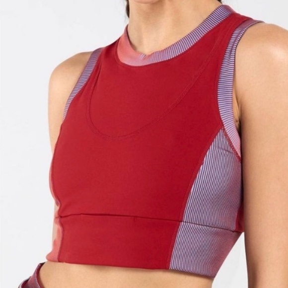 NWT CycleBar Free People Movement Hardio Cardio Brami in Red Grape - Size S - Picture 6 of 10